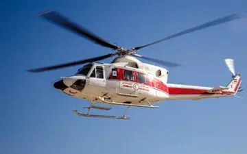 جابجایی مادر باردار از چمن‌گلی به شهرکرد توسط اورژانس هوایی