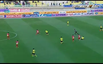 خلاصه بازی فولاد 1-1 سپاهان + فیلم