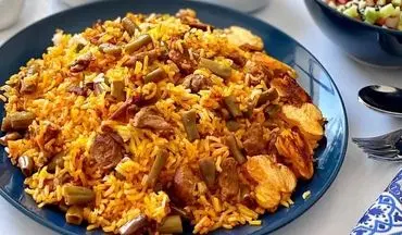 پلوی خوشمزه درست کن| پلو لوبیا چیتی با گوشت
