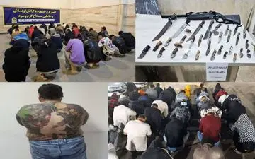 زمینگیرشدن ۶۷۵ اوباش و حاملان سلاح سرد در غرب استان تهران