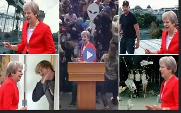 رقص نخست وزیر انگلیس مورد تمسخر کاربران قرار گرفت! +فیلم 