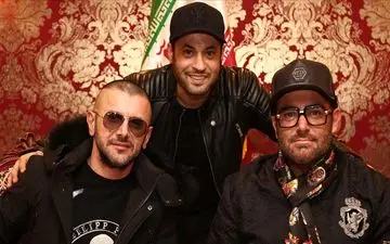 تیپ متفاوت محمدرضا گلزار و امین حیایی در یک دورهمی