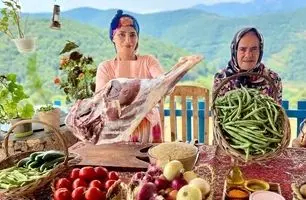 پخت لوبیا پلو سنتی در گیلان | غذای روستایی با طعم اصیل شمالی