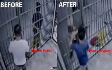 حقه ساده زندانی برای فرار از زندان! +فیلم 