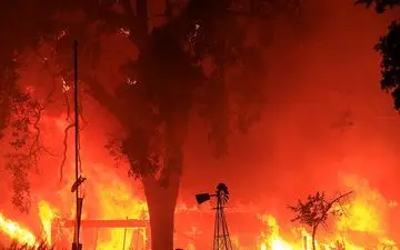 شمار قربانیان آتش‌سوزی در کالیفرنیا به ۵۰ نفر رسید