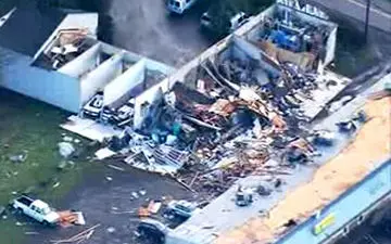 وقوع تورنادو در آمریکا + فیلم