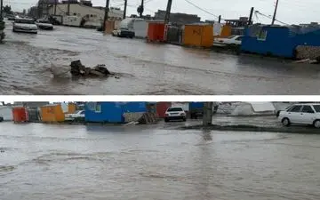 سیل به مناطق زلزله زده سرپل ذهاب رسید