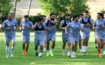 تمرین استقلال در کمپ ناصر حجازی در روز بازگشت مصدومان