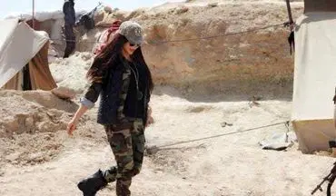 مدلی که در سوریه لباس رزم به تن کرد (+عکس)