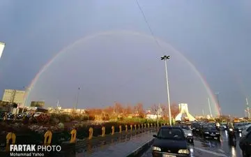 اختصاصی/ تصاویری زیبا از آسمان امروز عصر تهران
