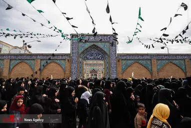 مراسم عزاداری شهادت حضرت فاطمه زهرا (س) در قزوین + تصاویر