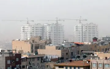 گردوخاک و باد شدید در تهران