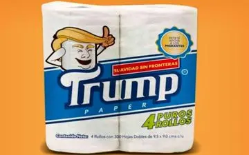 دستمال توالت «ترامپ» به بازار می‌آید+ عکس