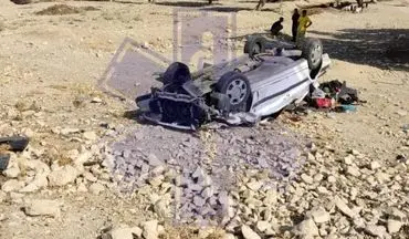 واژگونی سواری پژو در شهرستان چوار