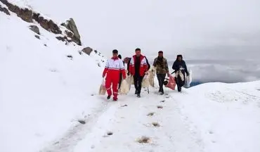 امدادرسانی هلال احمر اردبیل به ۵۶۶ نفر از عشایر گرفتار در برف و کولاک