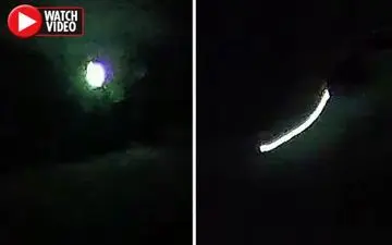 رویت یوفوی درخشان عجیب در آسمان آمریکا!