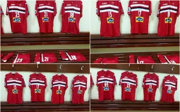  رختکن پرسپولیس پیش از شروع دیدار مقابل الهلال+عکس