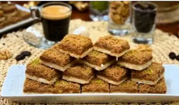 شیرینی خوشمزه درست کن| طرز تهیه  اسلایس نارگیلی!