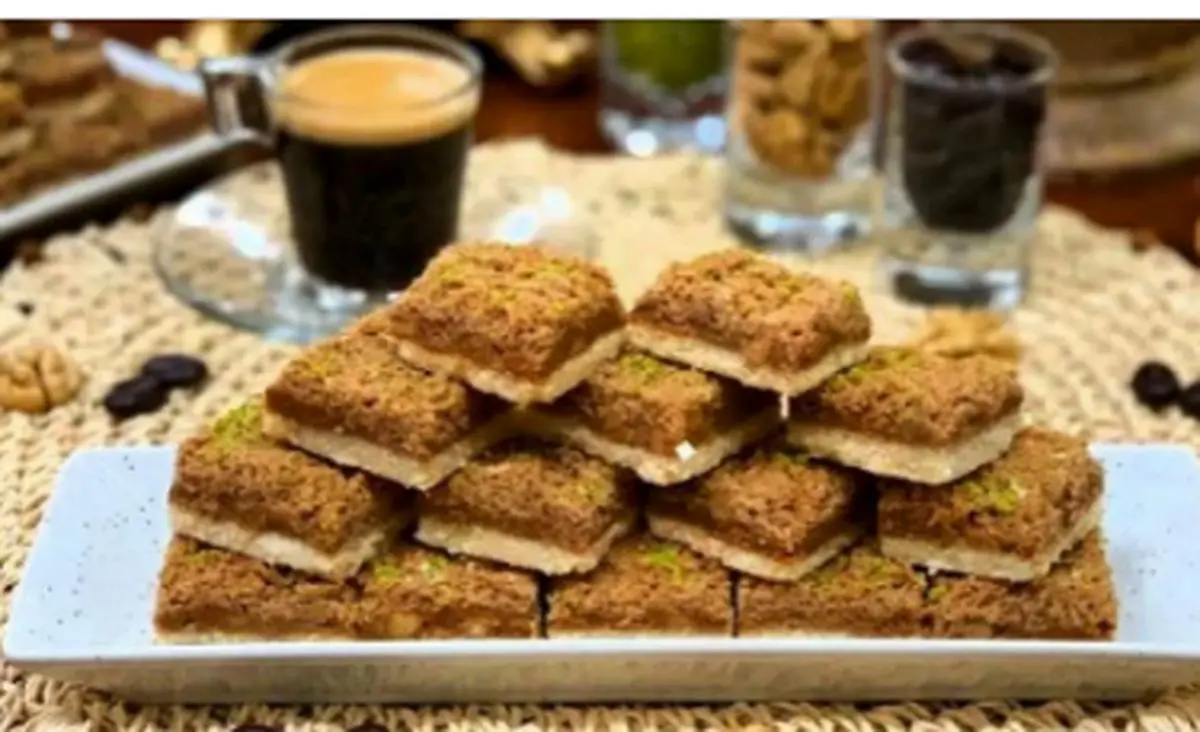 شیرینی خوشمزه درست کن| طرز تهیه  اسلایس نارگیلی!