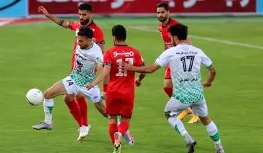 پایان نیمه اول|شکست پرسپولیس مقابل ذوب‌آهن