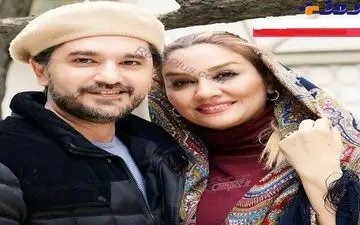 عکس دیده نشده ای از مجری مشهور و همسرش