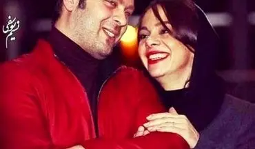 عکس عاشقانه "پژمان بازغی" به همراه همسرش