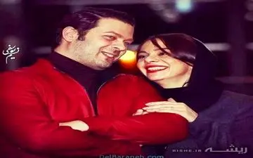 عکس عاشقانه "پژمان بازغی" به همراه همسرش