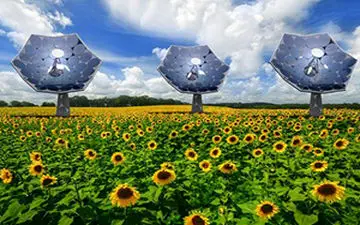 پنل خورشیدی با طرح گل آفتابگردان + فیلم 