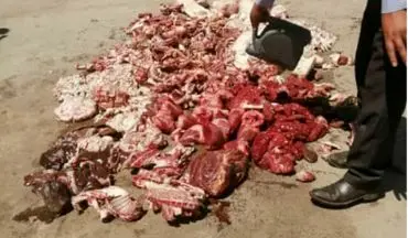 جمع آوری و امحاء بیش از 650 کیلو گرم گوشت کشتار غیرمجاز  شهرستان کرمانشاه
