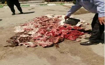 جمع آوری و امحاء بیش از 650 کیلو گرم گوشت کشتار غیرمجاز  شهرستان کرمانشاه