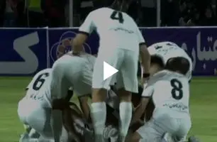 گل اول مس رفسنجان به خیبر توسط نقی زاده + ویدئو