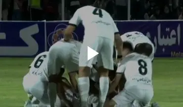 گل اول مس رفسنجان به خیبر توسط نقی زاده + ویدئو