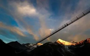 عکس/ افتتاح بلندترین پل معلق جهان