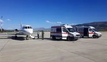 امدادگران مصدوم سانحه تصادف در پلدختر به بیمارستان تهران منتقل شدند