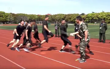 طناب زدن به شیوه آتش نشانان چینی +فیلم 