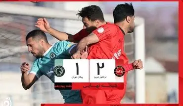 کامبک هیجان‌انگیز تراکتور؛ پیکان در تبریز مغلوب شد