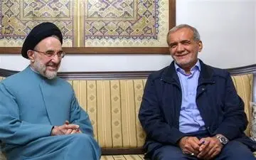  حمایت خاتمی از کاندیداتوری پزشکیان 