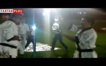 استاد شیرزاد خانی شکستن شیشه قلیان با ضربه هوک 