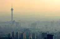 تصاویر هوایى از  شدت آلودگى هوا در تهران!