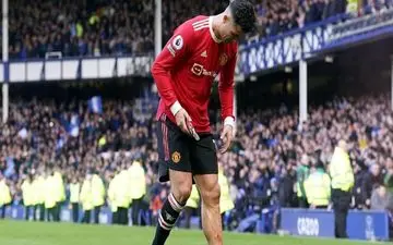 مصدومیت دلخراش رونالدو در روز شکست منچستر 