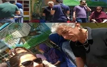 رضا کیانیان در محل رای گیری+عکس