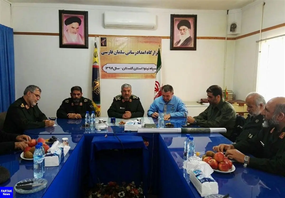 حضور فرمانده کل سپاه پاسداران در مناطق سیل‌زده استان گلستان