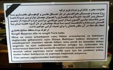 تقدیر ترکیه از همدردی مردم ایران در ماجرای سقوط هواپیما