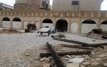 هشدار/عمارت مسعودیه در حال ریزش