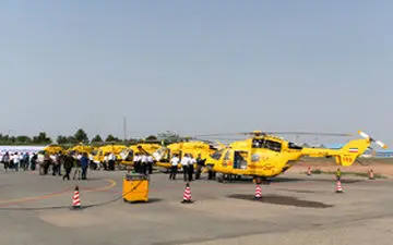 رونمایی از ۶ فروند بالگرد اورژانس هوایی کشور