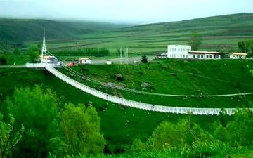 این پل در ایران در نوع خود بینظیر است|پل معلق ؛ جاذبه گردشگری فوق العاده مشگین شهر
