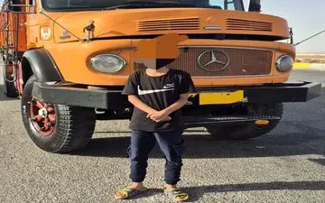 توقیف کامیون در گناباد به رانندگی نوجوان ۱۳ ساله