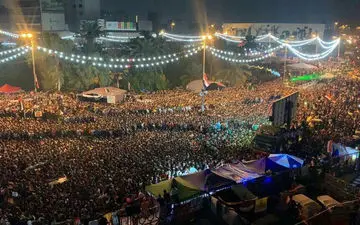 خوشحالی مردم بغداد از پیروزی فلسطین + فیلم