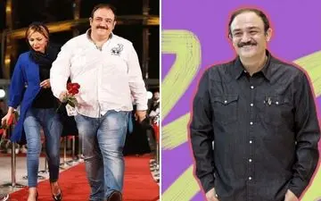 مهران غفوریان همسر و دخترش را وارد سینما کرد | عکس دیدنی مهران غفوریان و همسر و دخترش