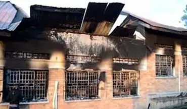 مرگ 11 دانش آموز در میان شعله‌های آتش در خوابگاه مدرسه + فیلم 